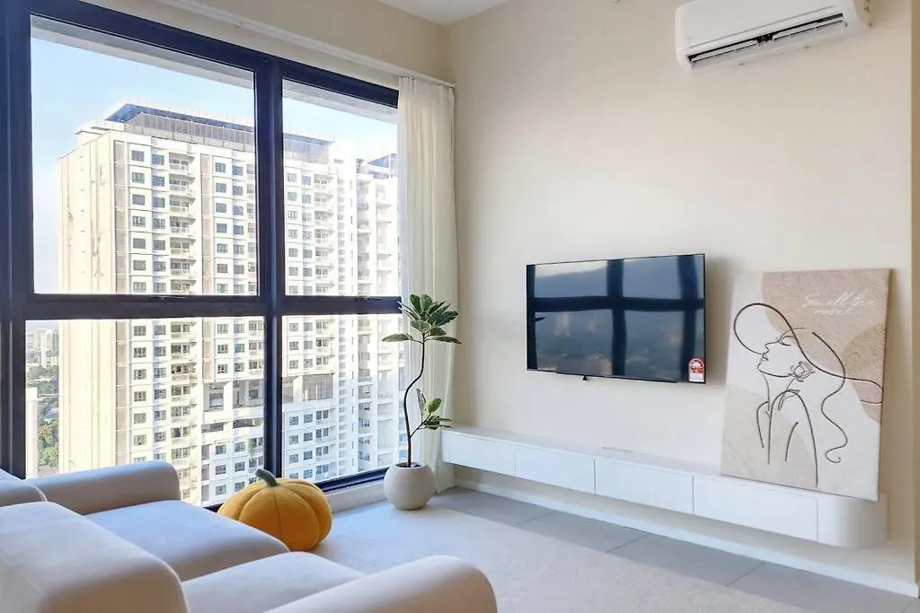 아파트 Bathtub With Seaview, 8Pax, Urban Suites - 5Km To Komtar 조지타운