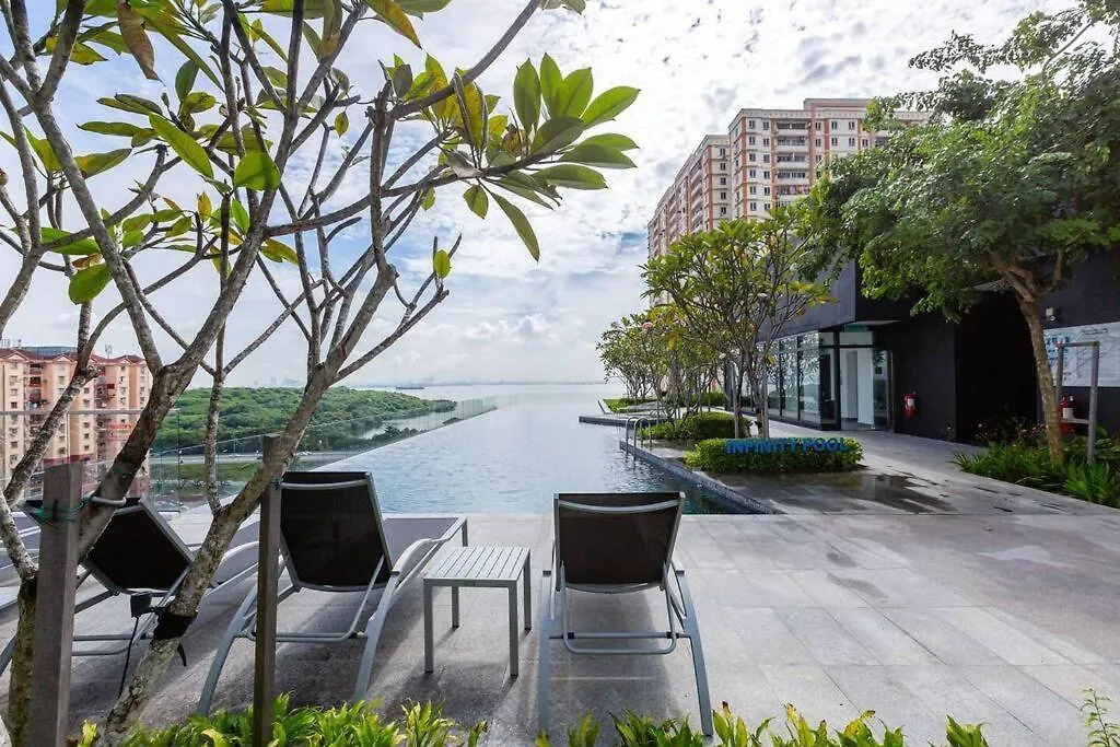 Bathtub With Seaview, 8Pax, Urban Suites - 5Km To Komtar 조지타운