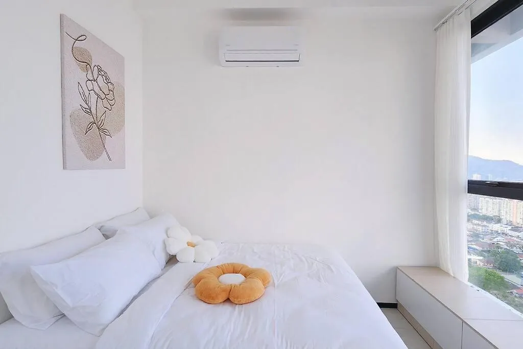 아파트 Bathtub With Seaview, 8Pax, Urban Suites - 5Km To Komtar 조지타운