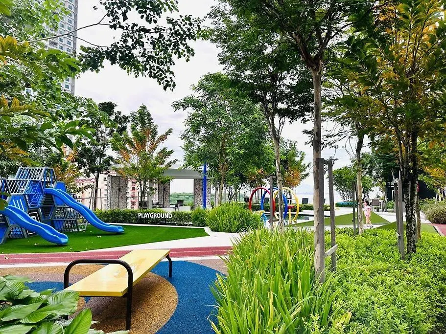 아파트 Bathtub With Seaview, 8Pax, Urban Suites - 5Km To Komtar 조지타운
